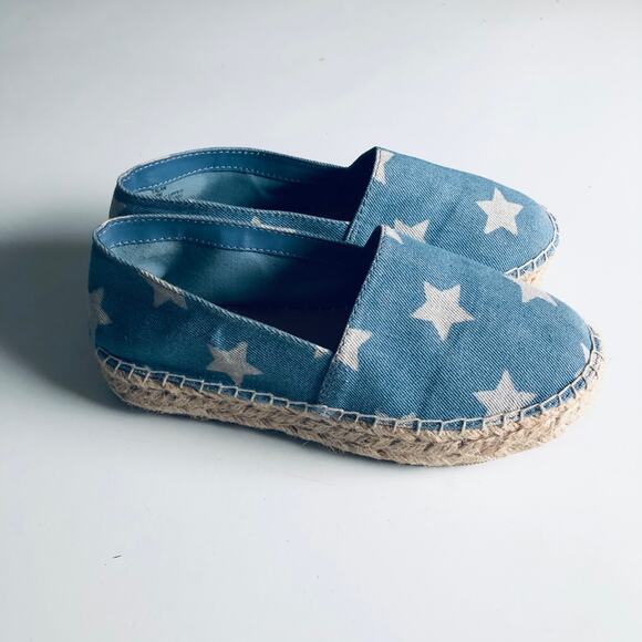 Steve Madden 'Talan' Women's 7.5 Star Espadrille Denim Shoe Slip On - Picture 12 of 12